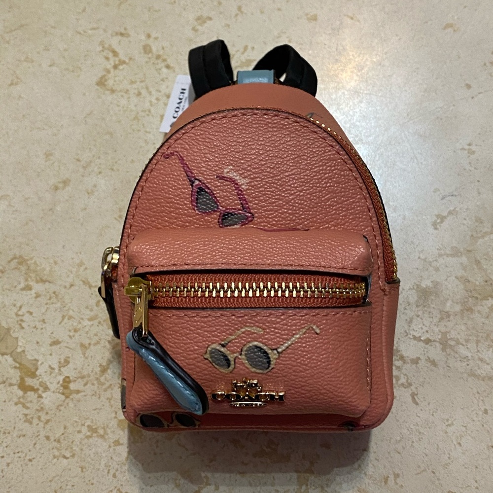 coach backpack keychain